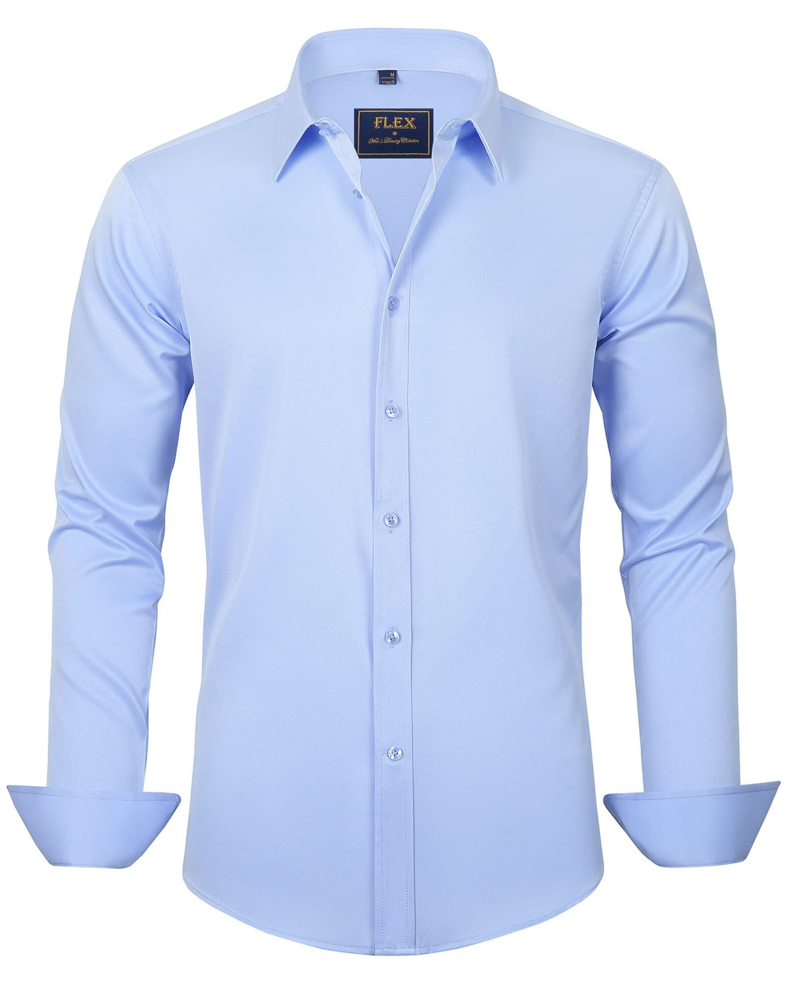 men’s dress shirt blue